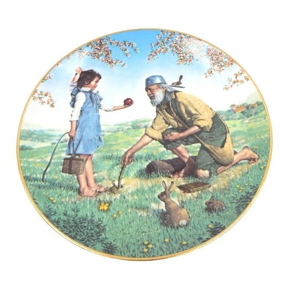 Johnny Appleseed American Folk Heroes Series Porcelain Collector's Plate Vintage - Picture 4 of 11